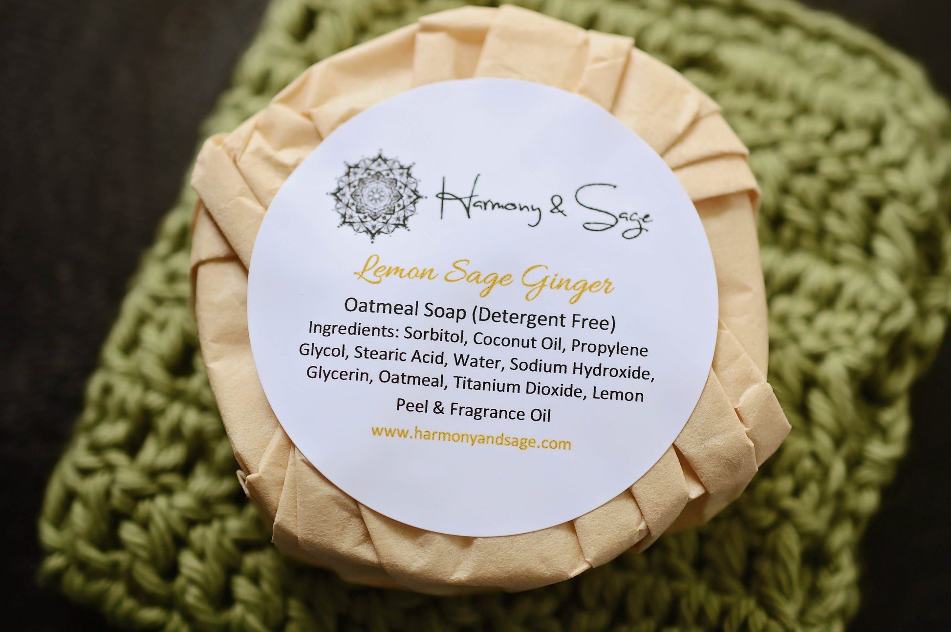 Lemon Sage Ginger Oat Soap