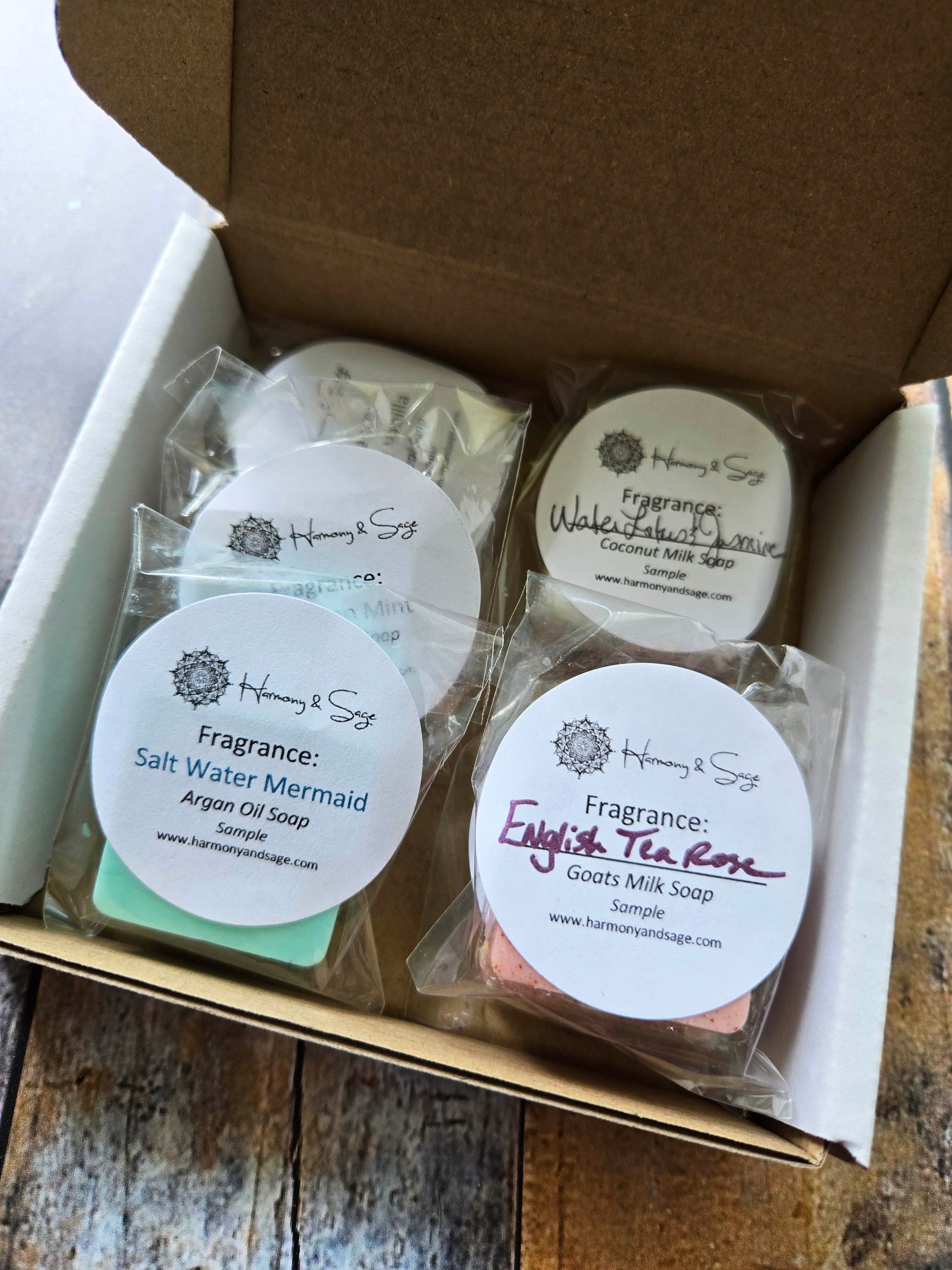 Opened Soap Sample Box